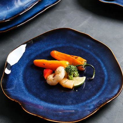 Ručně malované pestrobarevné talíře z kostního porcelánu, sada 10,5 palce