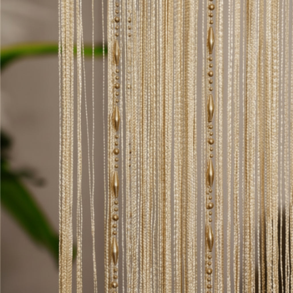 Decorative Bamboo Bead Curtain for Stylish Doorway Privacy - Euroselle