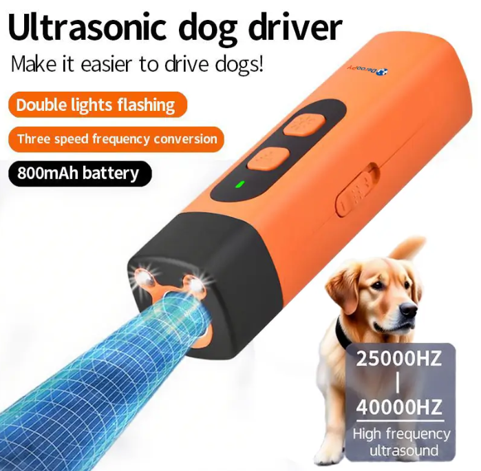 Dispozitiv ultrasonic de dresaj pentru câini — 3 moduri pentru lătrat și comportament
