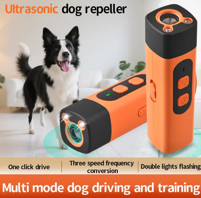 Dispozitiv ultrasonic de dresaj pentru câini — 3 moduri pentru lătrat și comportament
