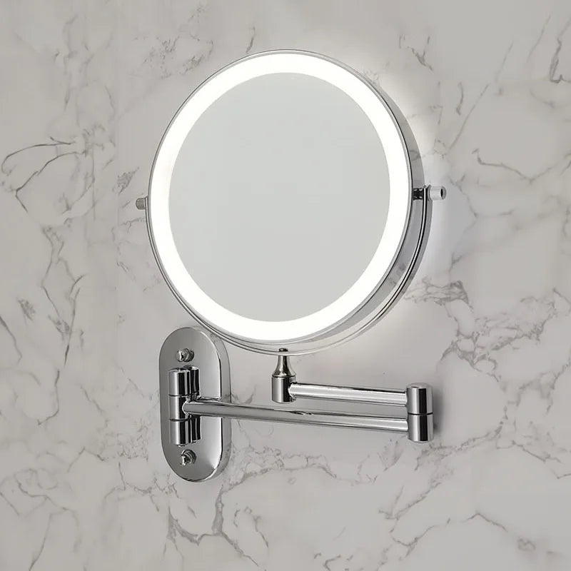 LED-Vergrößerungsspiegel, 8-Inch — Wandmontage, Touch-Steuerung, per USB wiederaufladbar
