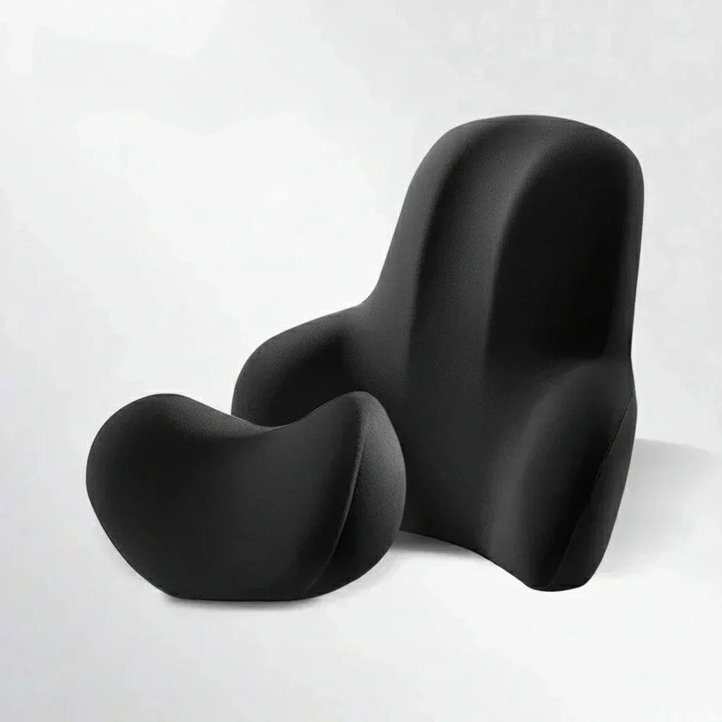 NovaRelief Memory Foam Neck and Lumbar Support Set — Ergonomic Posture Relief