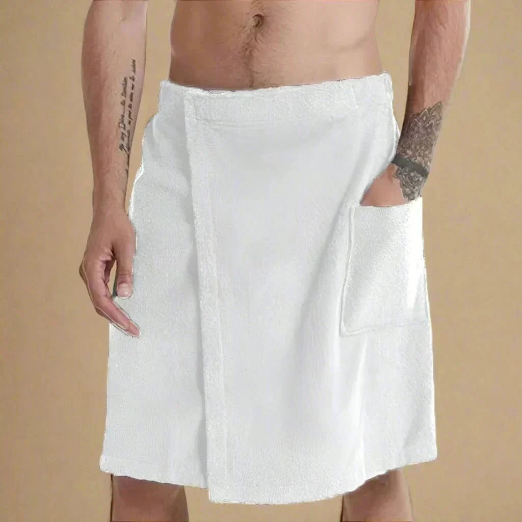 Albornoz de toalla convertible y suave — toalla de baño portátil desplegable