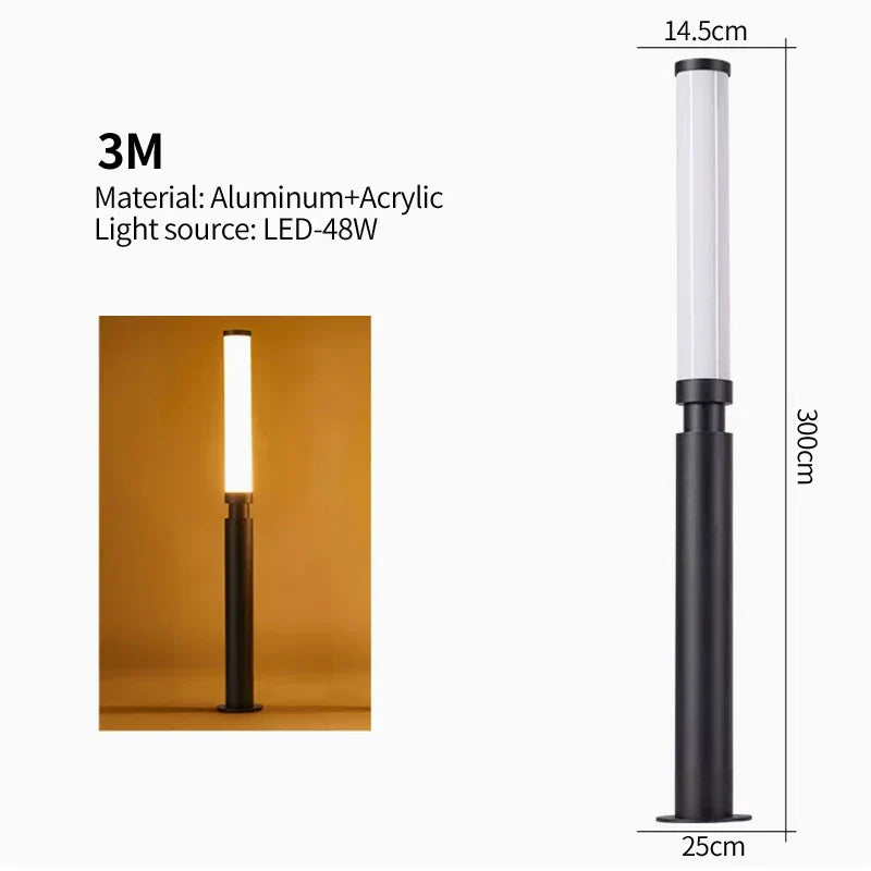 Timber Wasserdichte Stangenlampe