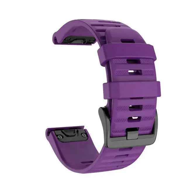 QuickFit シリコン製スマートウォッチバンド — 20mm、22mm & 26mm スポーツストラップ