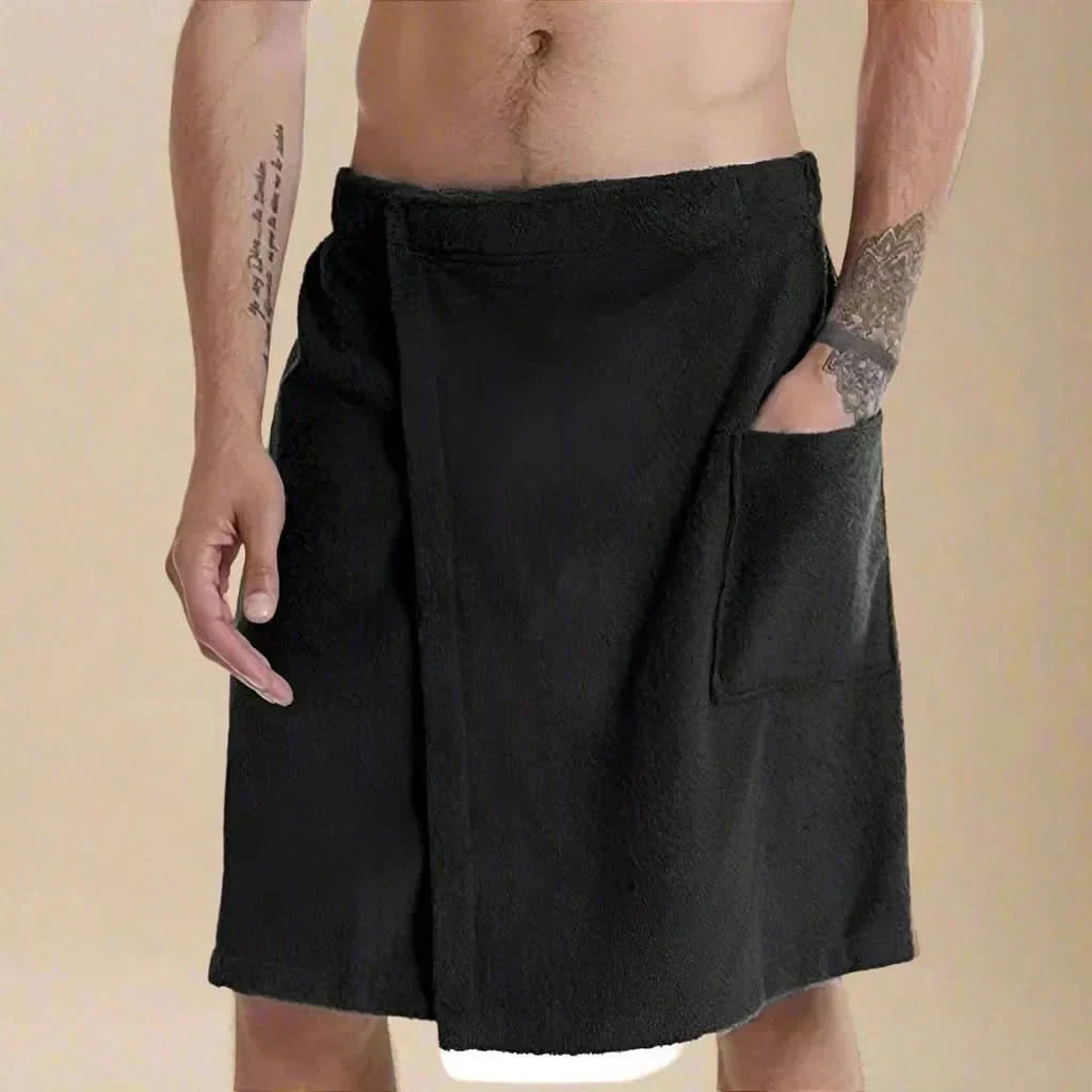 Albornoz de toalla convertible y suave — toalla de baño portátil desplegable