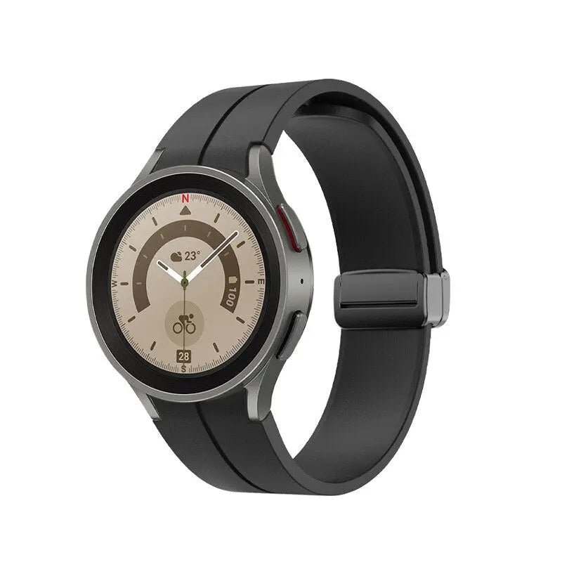 Samsung Galaxy Watch 4/5/6 Silicone Sport Strap — Adjustable, Waterproof