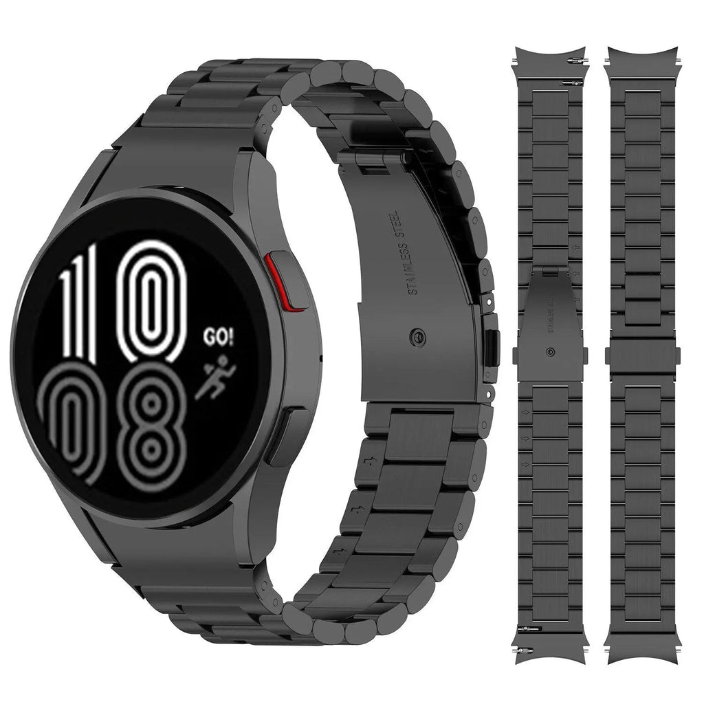 Correa de cuero y acero para Galaxy Watch 5 — Ajustable, varios acabados