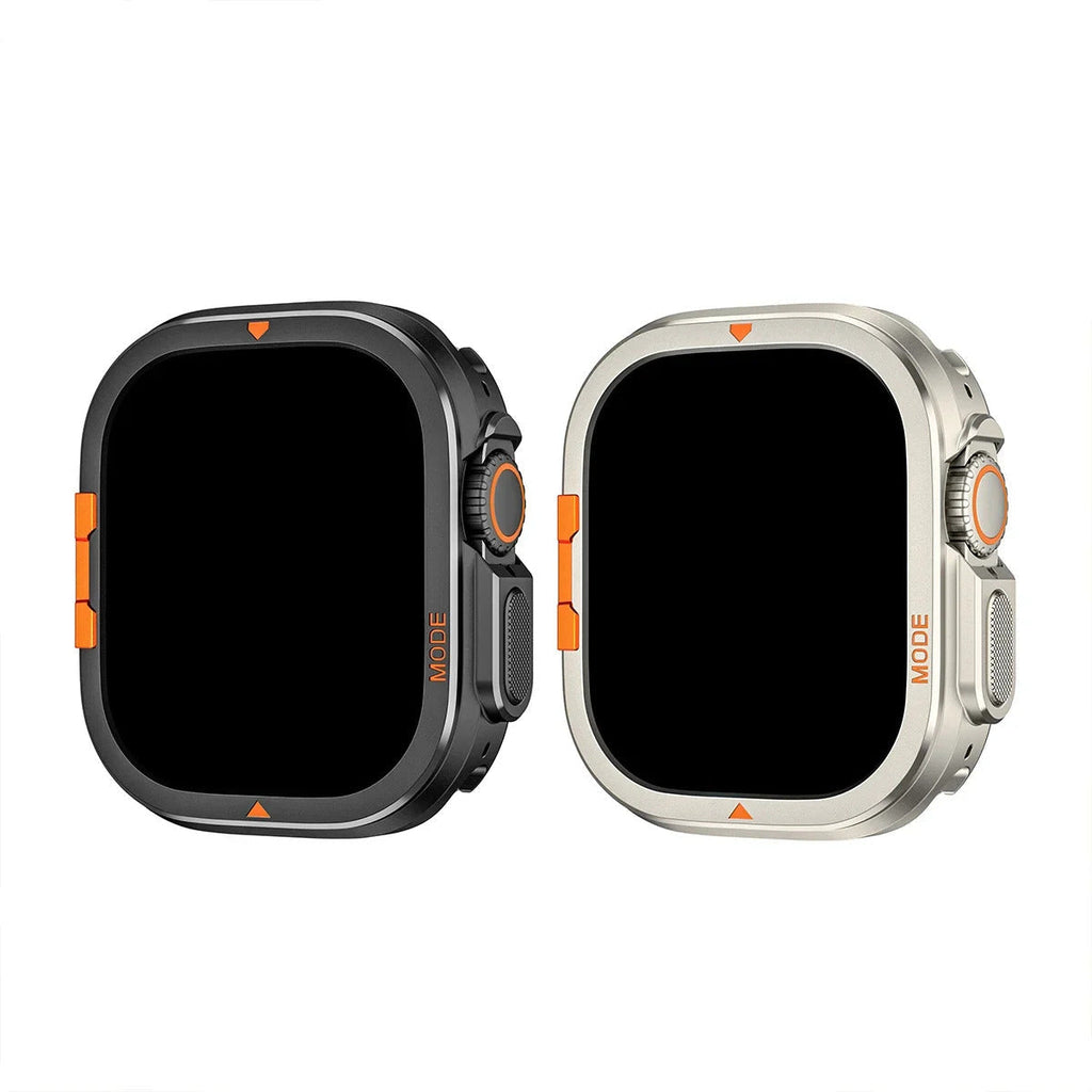 Metallbumperfodral för Apple Watch Ultra och Series 11/10, displayskydd