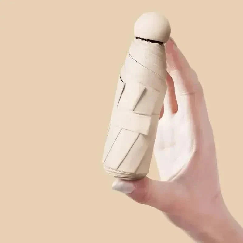 Nexa Capsule Compact Travel Umbrella — Single-Motion Open, Pocket-Fitting Case