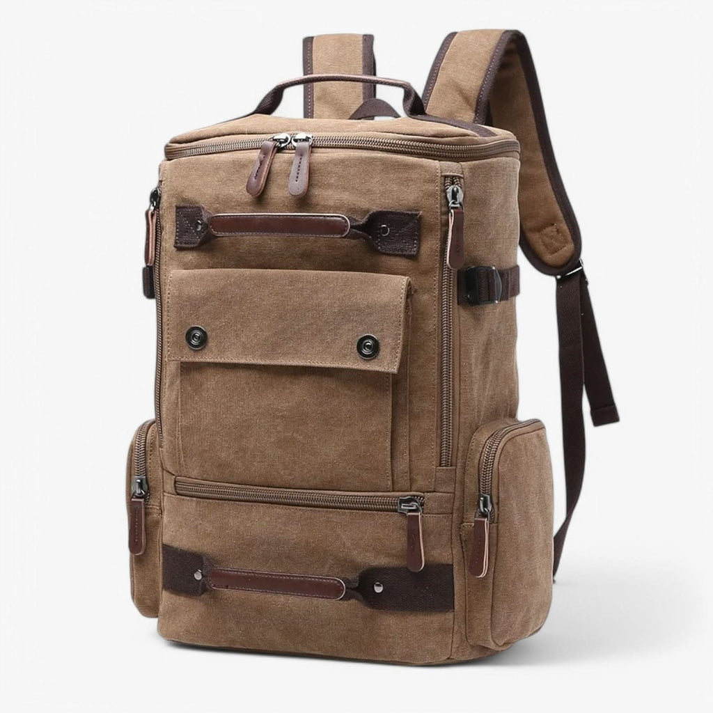 AeroTrail Laptop-Rucksack — Vintage-inspiriertes Design und praktische Tragefunktionen