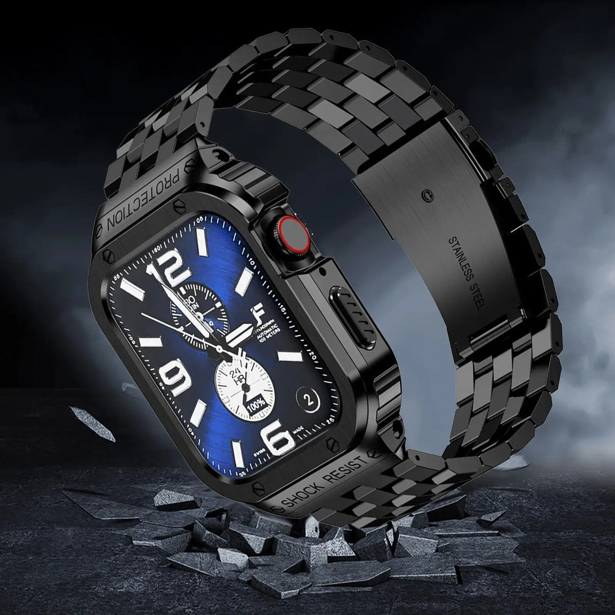 Cinturino in acciaio temprato da 49mm per Apple Watch Ultra 1–4 — Struttura protettiva