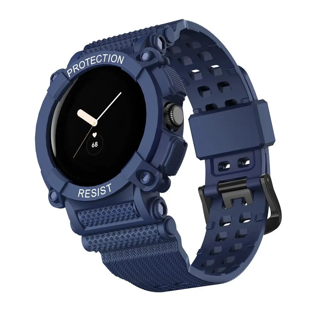 Armband und Bumper-Schutzhülle für die Pixel Watch im Set – Passender Schutz