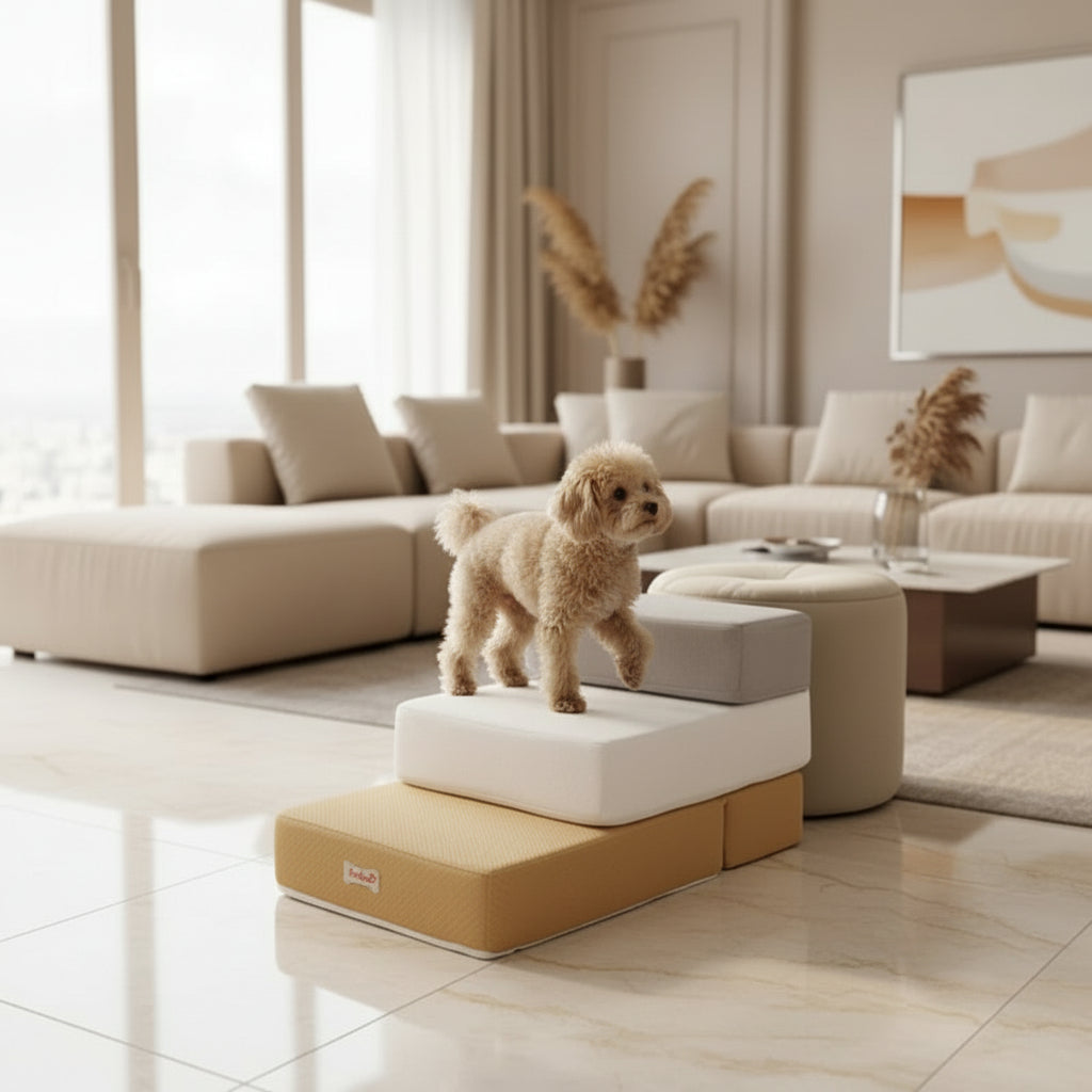 درج الكلاب الفاخر PawRise Elite — منصة دعم متينة متعددة المستويات