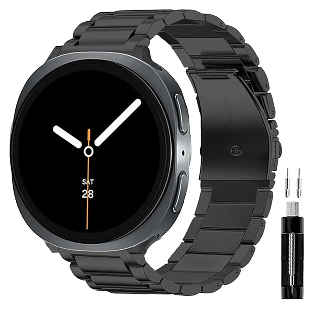 سوار موصلات من الفولاذ المقاوم للصدأ - لساعات Galaxy Watch 9 وWatch 8 وWatch 8 Classic