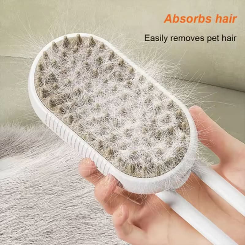 AquaWhisker gőzölős fésű kutyák és macskák számára — gyengéd hidratáló ápoló, szőrzetápolás és gubancbontás