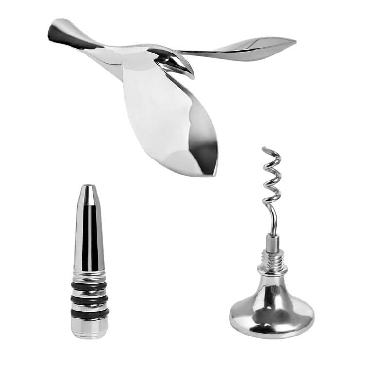 Abridor de garrafas autoequilibrado AeroBird — Design de corpo curvo, base rotativa