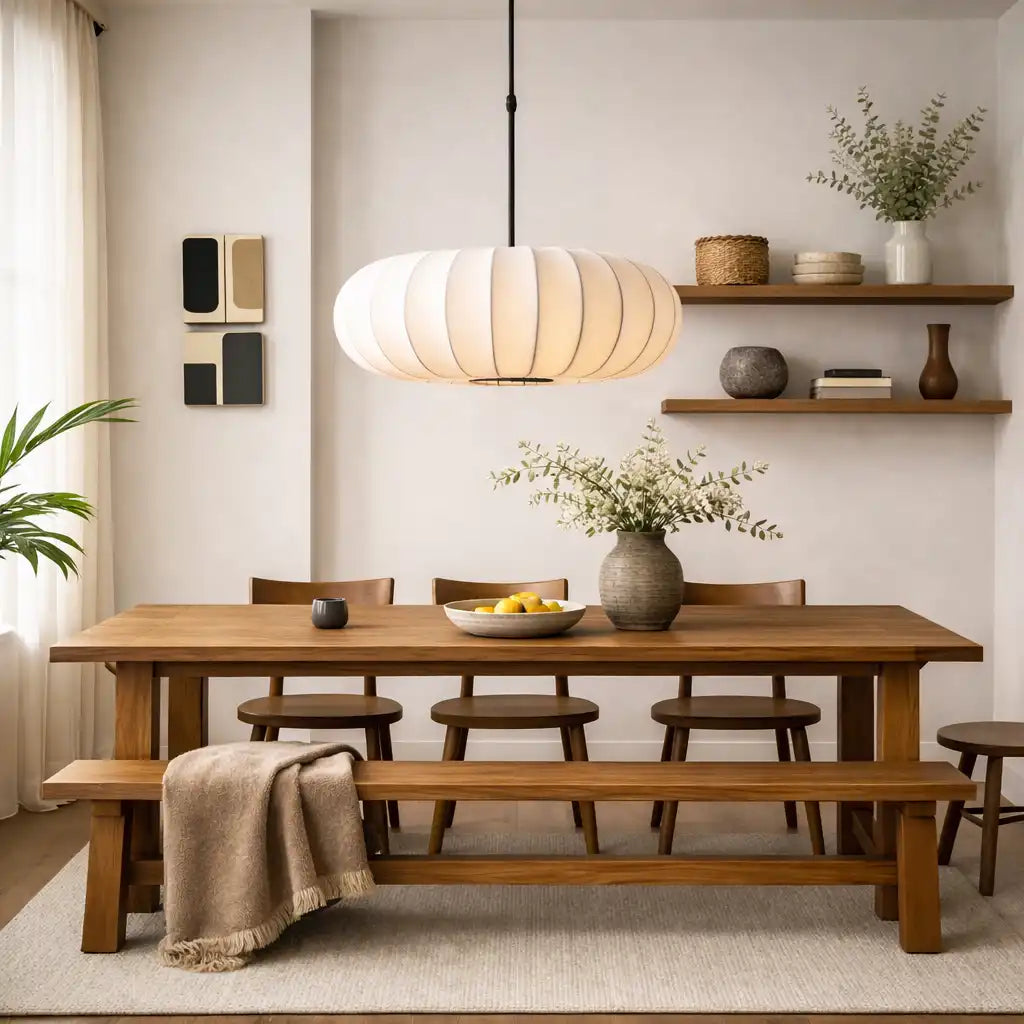 Nova Silk Pendant Light For Dining Rooms And Home Kitchens