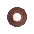 LumaVale Holz- und Glas-LED-Wandleuchte minimalistisches warmes Licht