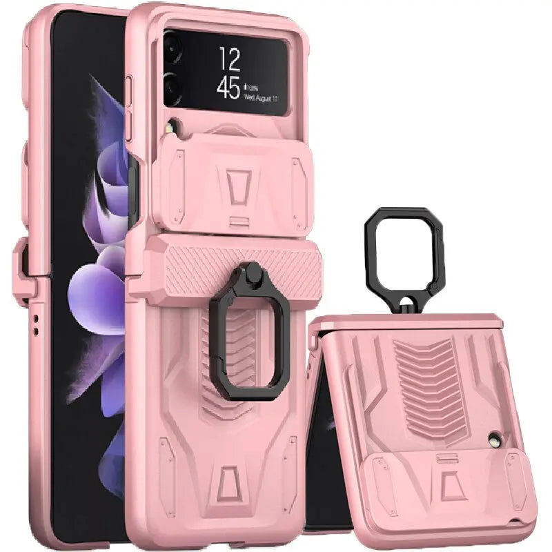 Cover a doppio strato per Samsung Galaxy Z Flip 4 e Z Flip 3 — Anello magnetico