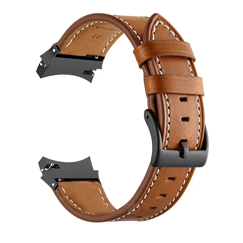 Correa de cuero y acero para Galaxy Watch 5 — Ajustable, varios acabados