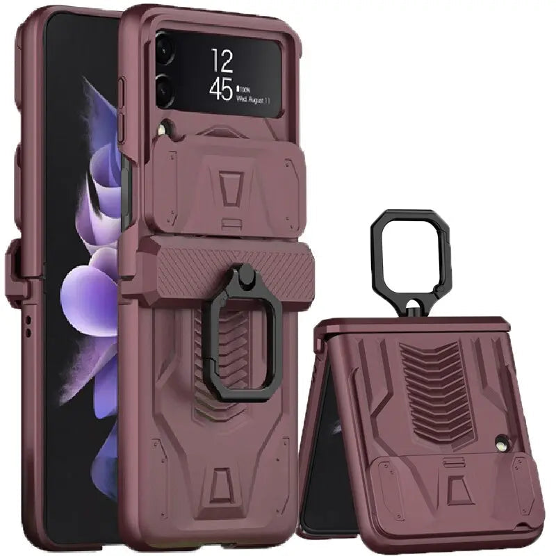 Cover a doppio strato per Samsung Galaxy Z Flip 4 e Z Flip 3 — Anello magnetico