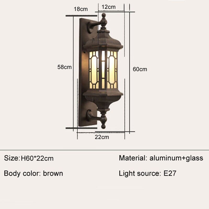 Retro Wasserdichte Veranda-Lampen