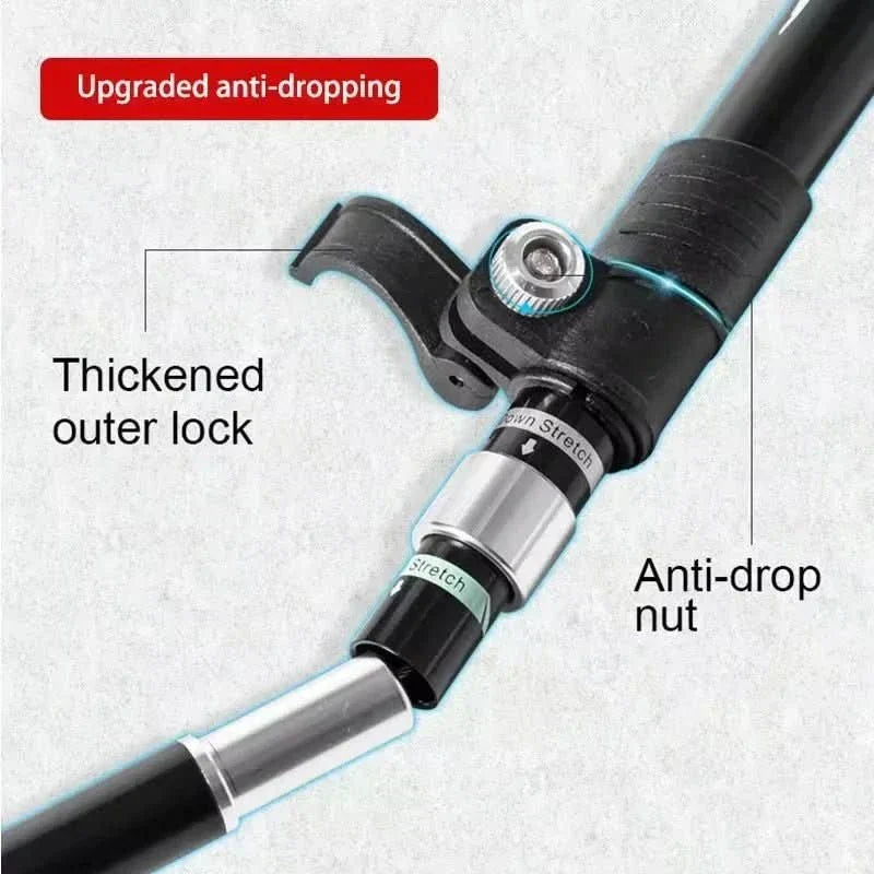 TrailGlide Folding Trekking Poles — Lightweight Profile, Adjustable Stability