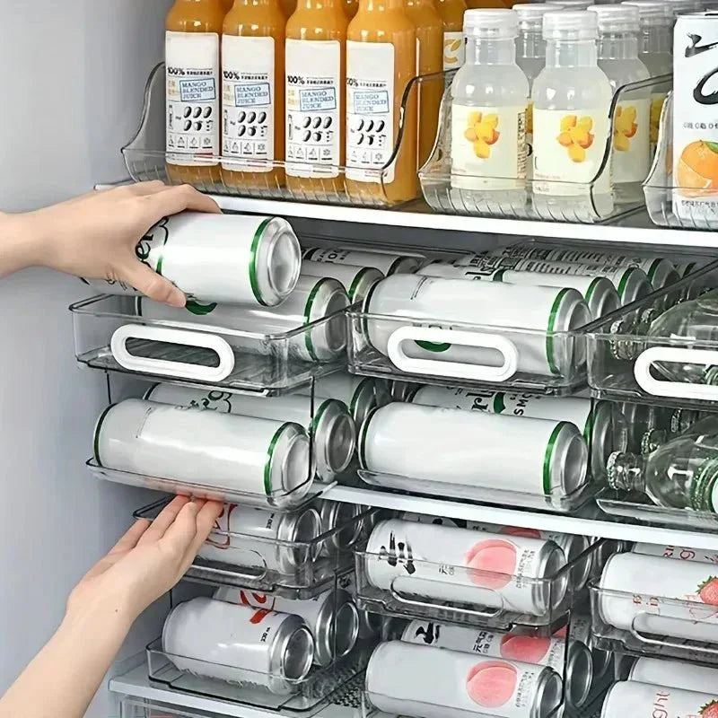 AeroCan Dual-Tier Can Dispenser — Automatic Roll-Forward Mechanism