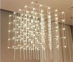 Starlight Rubik's Cube LED Pendant Light – Modern Luxury for Restaurants & Homes