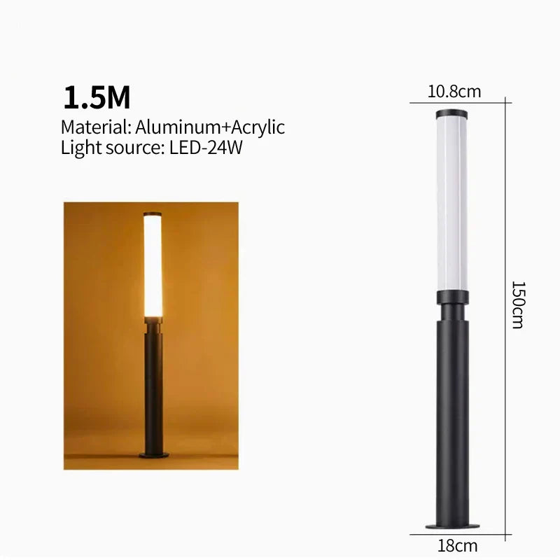 Timber Wasserdichte Stangenlampe