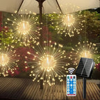 8-Mode Solar Garden Lights, Waterproof Outdoor Decor - Euroselle
