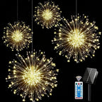 8-Mode Solar Garden Lights, Waterproof Outdoor Decor - Euroselle
