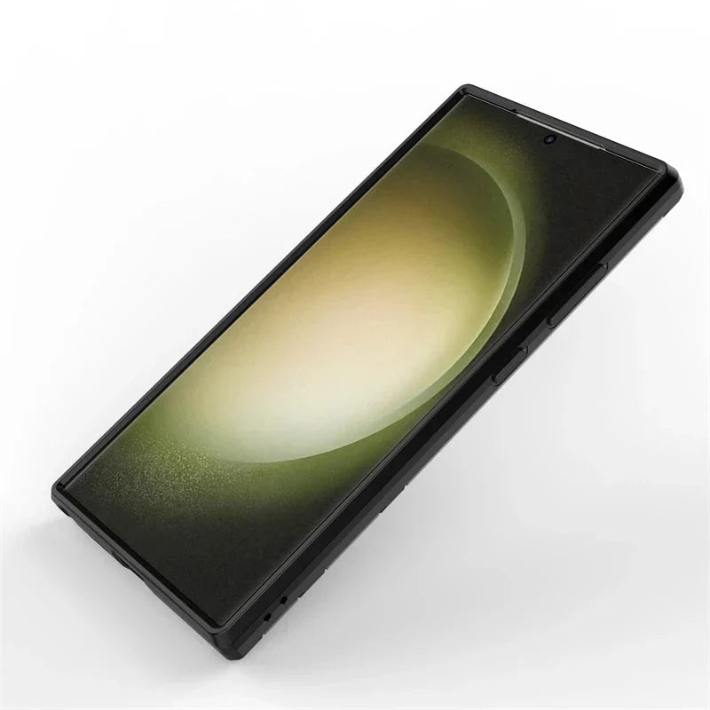 Wytrzymałe etui do Samsung Galaxy S21-S26 — podstawka, osłona aparatu