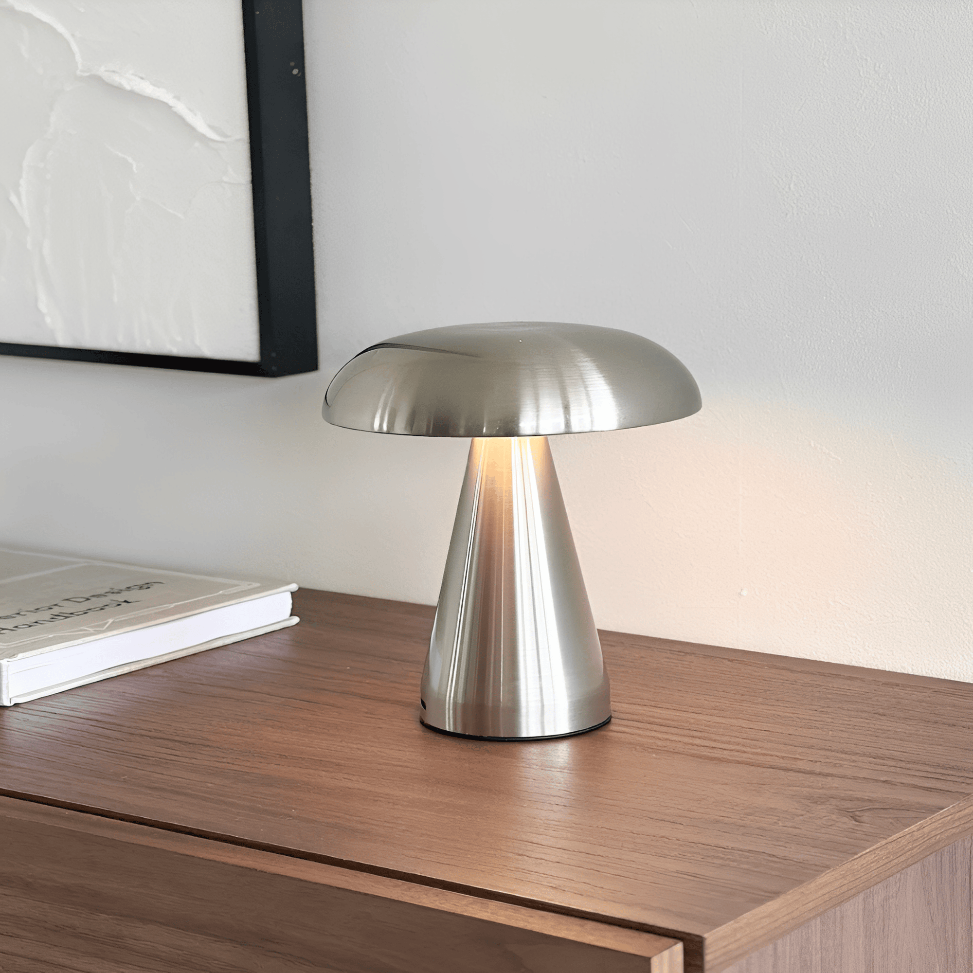 Table Lamp Retro Metal LED Rechargeable USB Powered Bedside Reading Light | Euroselle
