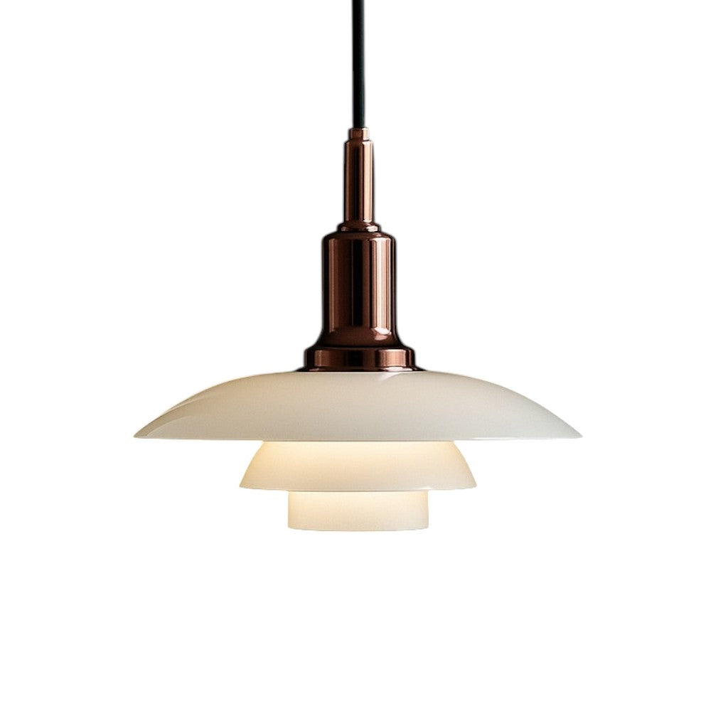 Nordell Pendant Lamp With Glass Accents And Metal Details, Scandinavian Table Light