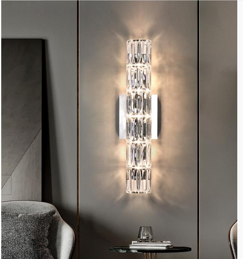 Silver Spark Kristall-Wandleuchte
