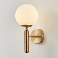 Wandleuchte Einzelkopf Glas E27 warmweiß Metall, elegante Wandbeleuchtung | Euroselle