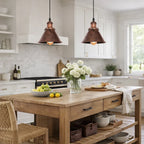Copper Rustic Pendant Light For Farmhouse Style With Vintage Charm