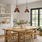 Copper Rustic Pendant Light For Farmhouse Style With Vintage Charm