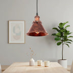Copper Rustic Pendant Light For Farmhouse Style With Vintage Charm