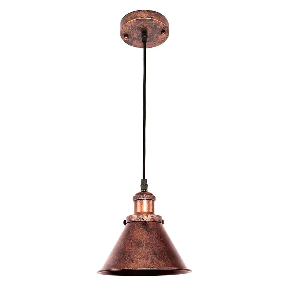 Copper Rustic Pendant Light For Farmhouse Style With Vintage Charm