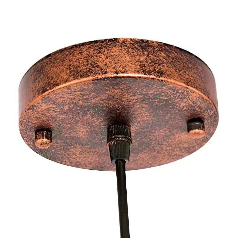 Copper Rustic Pendant Light For Farmhouse Style With Vintage Charm