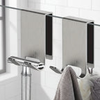 Stainless Shower Hooks for Frameless Glass Doors - Euroselle
