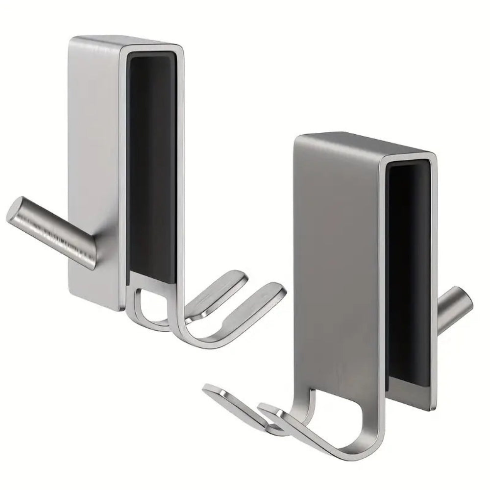 Stainless Shower Hooks for Frameless Glass Doors - Euroselle