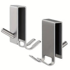 Stainless Shower Hooks for Frameless Glass Doors - Euroselle