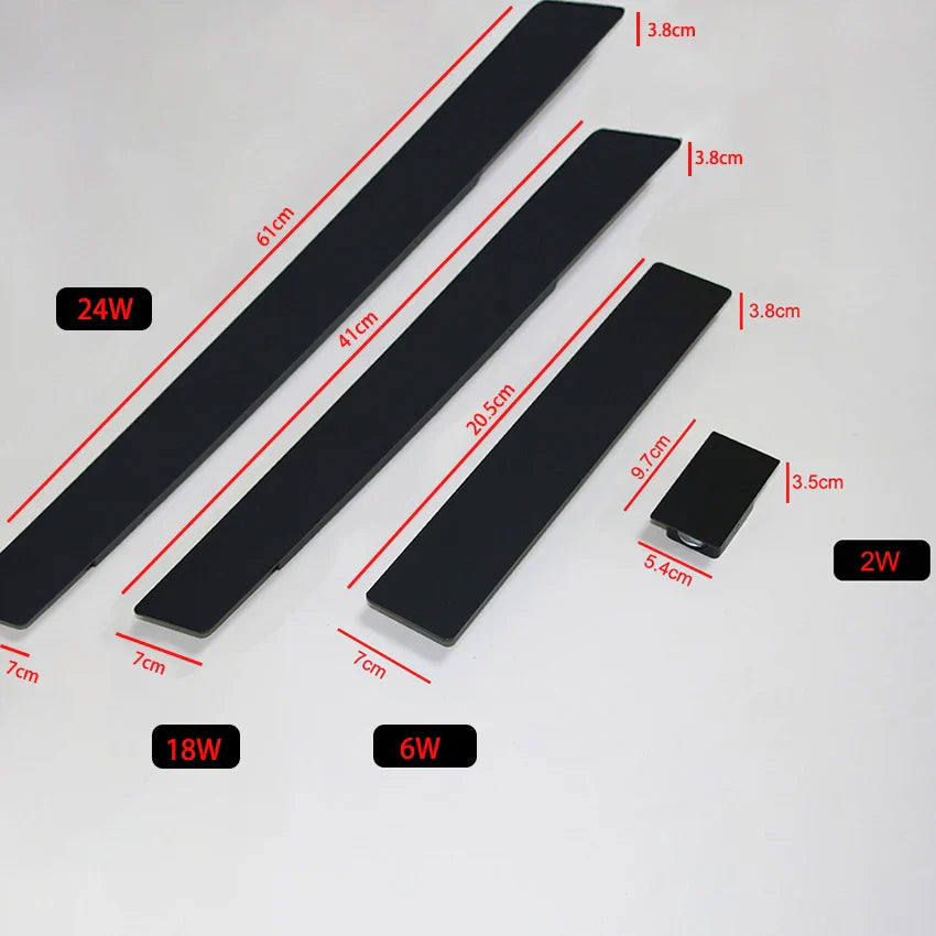 Kirrea Schlanke Außen-LED-Wandleuchte | Moderne Up- und Down-Wandlampe