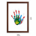 Wooden baby memory frame with soft non-toxic clay for preserving handprints and footprints - Euroselle