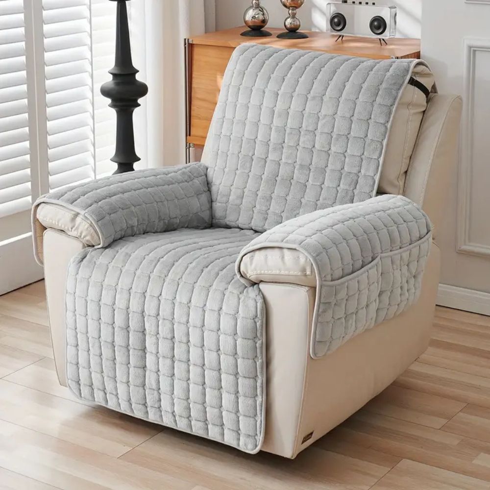 Protective Microfiber Recliner Cover with Stretch Fit Design - Euroselle
