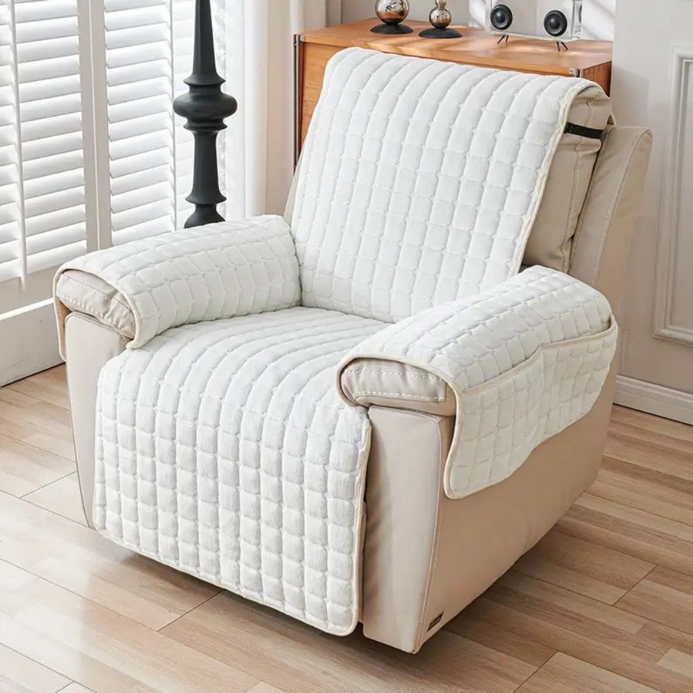 Protective Microfiber Recliner Cover with Stretch Fit Design - Euroselle